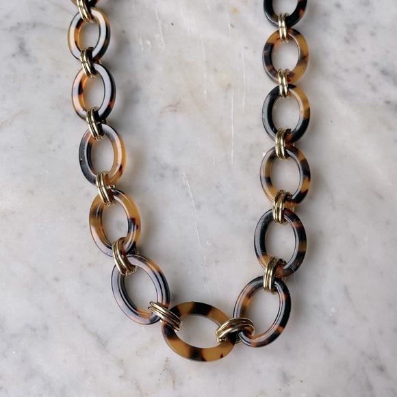 LOFT Jewelry - Loft tortoise shell long gold necklace NEW